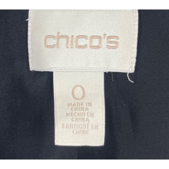 Chicos Women's Blazer Jacket Size 0 Small Burgandy Black Multicolor Paisely - Picture 2 of 6